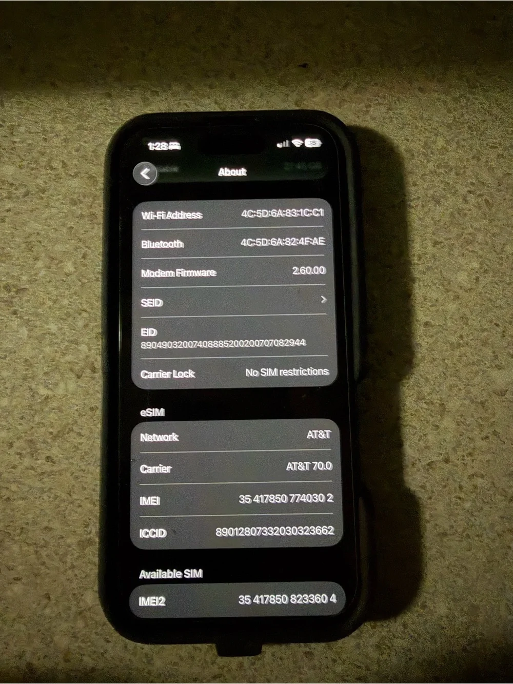 Apple iPhone in Black with Dual Rear Cameras